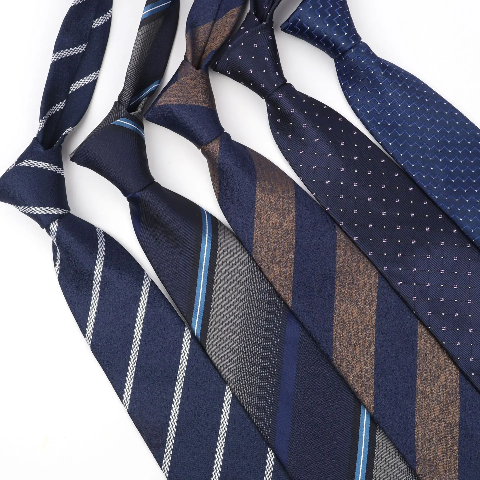 

Men's Tie Business Career 8cm Ties Polyester Silk Wedding Necktie Corbatas Apparel Accessories