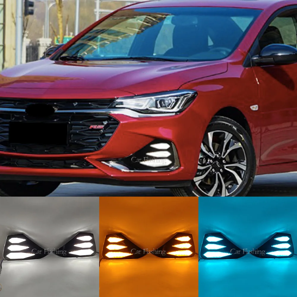 

For Chevrolet Cruze 19-21 RS daytime running lights LED daytime running lights fog lights flow turn signal lights