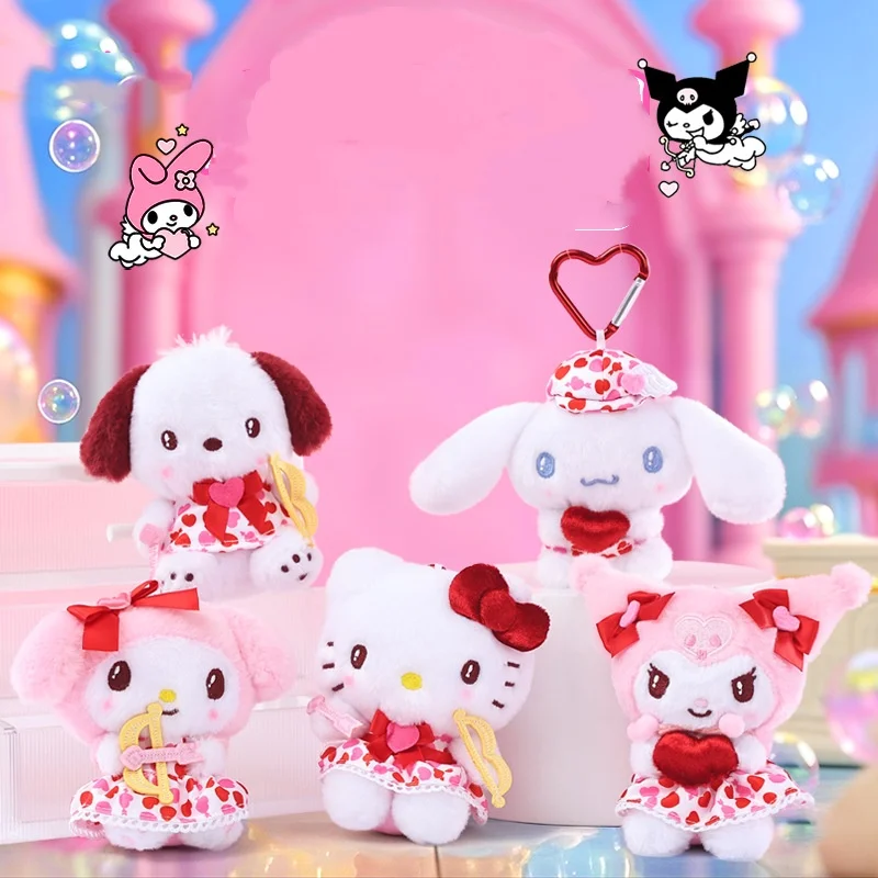 

Классические аниме-брелоки Sanrio с плюшевыми куклами Купидон, маленькие подвески, украшения для сумок, подарки на Рождество, день рождения, выпускной