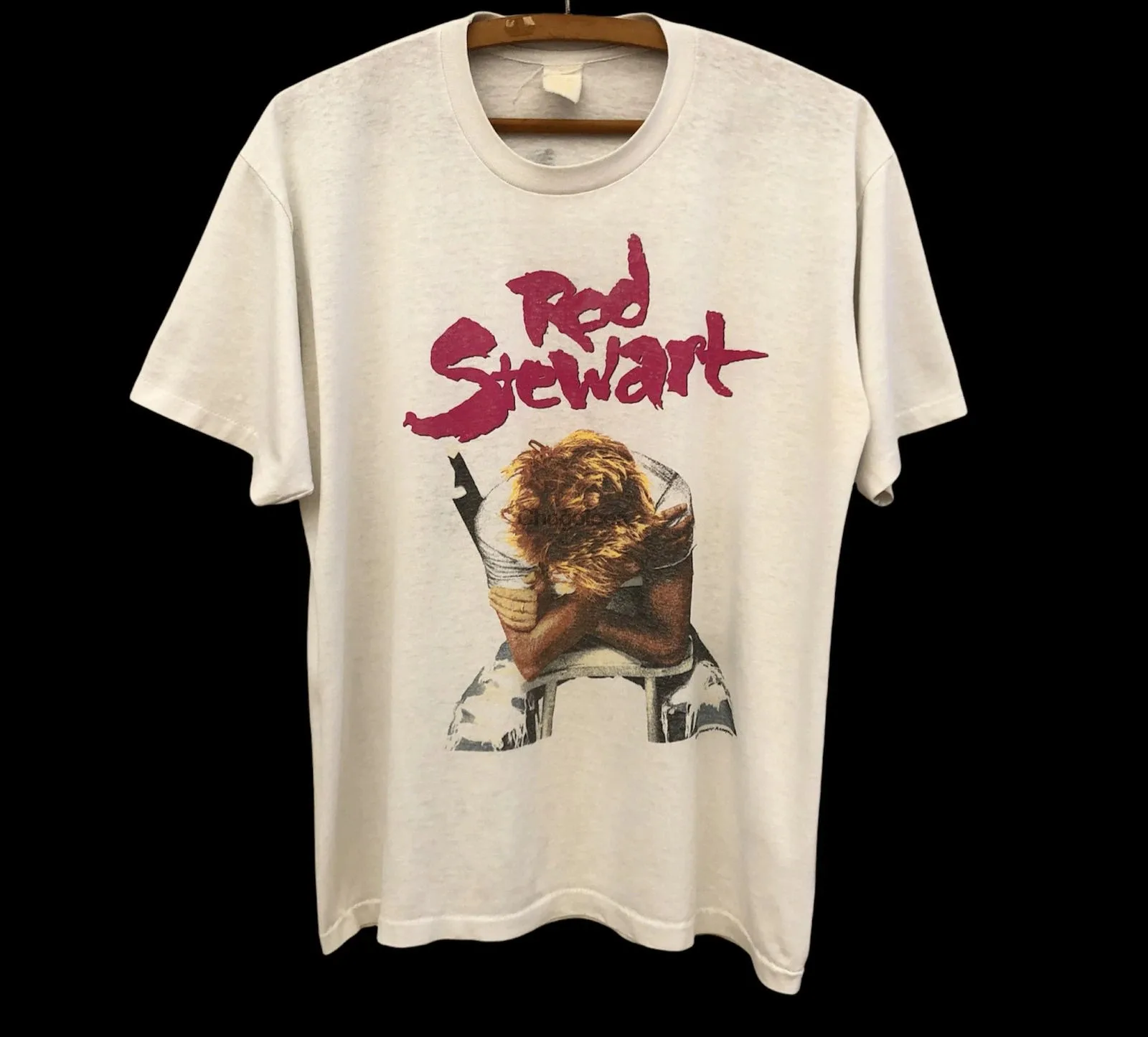 

Rod Stewart For Fans Cotton White Full Size Men Women Shirt