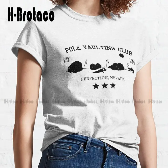 Pole Vaulting Club - Perfection Nevada - Blk Classic T-Shirt Funny Art Streetwear Cartoon Tee Xs-5Xl Unisex Digital Printing