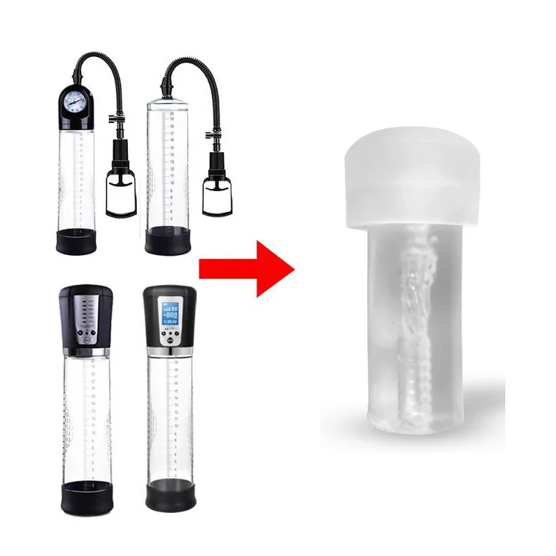 Male Masturbator Penis Vacuum Pump Enlarger Trainer with Vaginal Manual Dick Bigger Enhancement Adult Products view 2