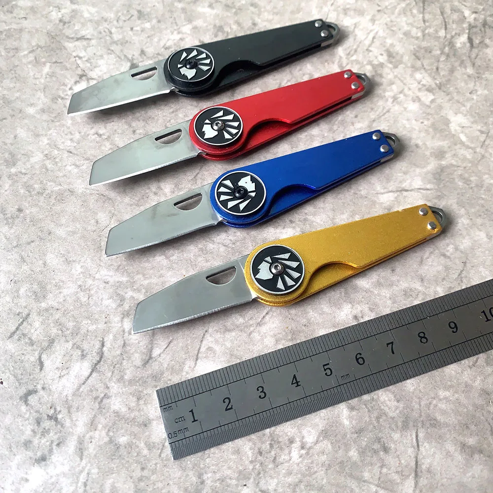 Stainless Steel Sharp Folding Blade Knife Aluminium Alloy Handle Mini Pocket Knife Outdoor Camping EDC Tool For Survival