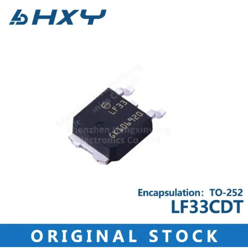 5PCS   LF33CDT Silkscreen :LF33 Very low voltage drop regulator regulator TO-252 package