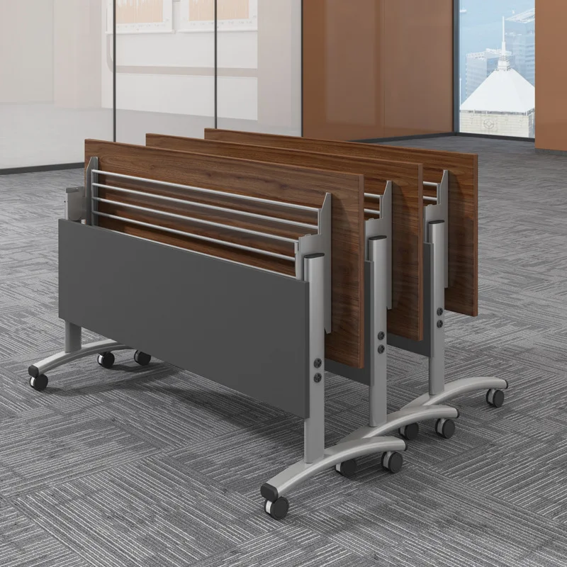 طاولة تدريب قابلة للطي وكرسي مزيج مكتب متنقل طاولة طويلة مؤسسة تعليمية الربط #4