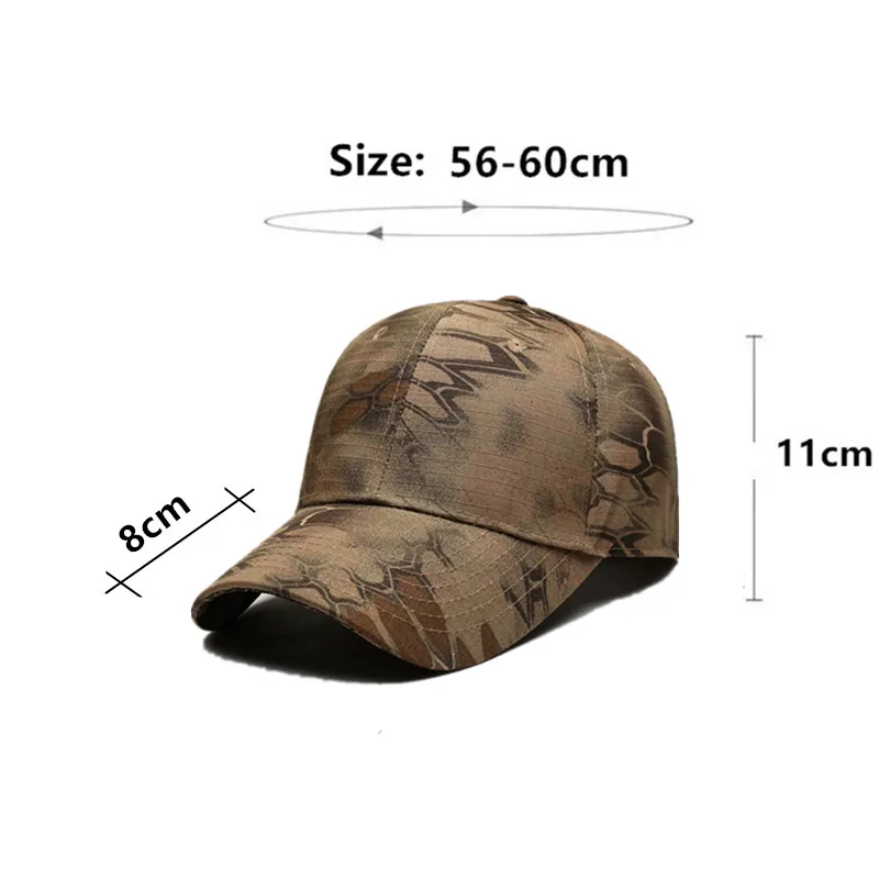 Snapback Caps New Spring Summer Personality Camouflage Women's Hat Baseball Cap Python Skin Pattern Hip Hop Party Hats For Men