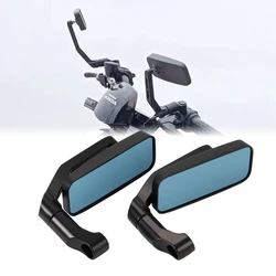 Motorcycle Rearview Mirror Scooter E-Bike Side Mirrors Electrombile Back Side Convex Mirror 8mm 10mm Carbon Fiber