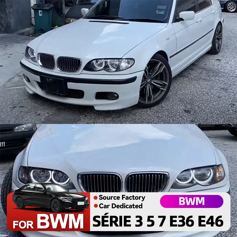 Для BMW 3 5 7 серии E36 E46 E39 E38 318tds 730iL 735i 320i 530i 540i дневной свет Кристалл DTM Стиль Кольцо Акриловое Укладка Уборка