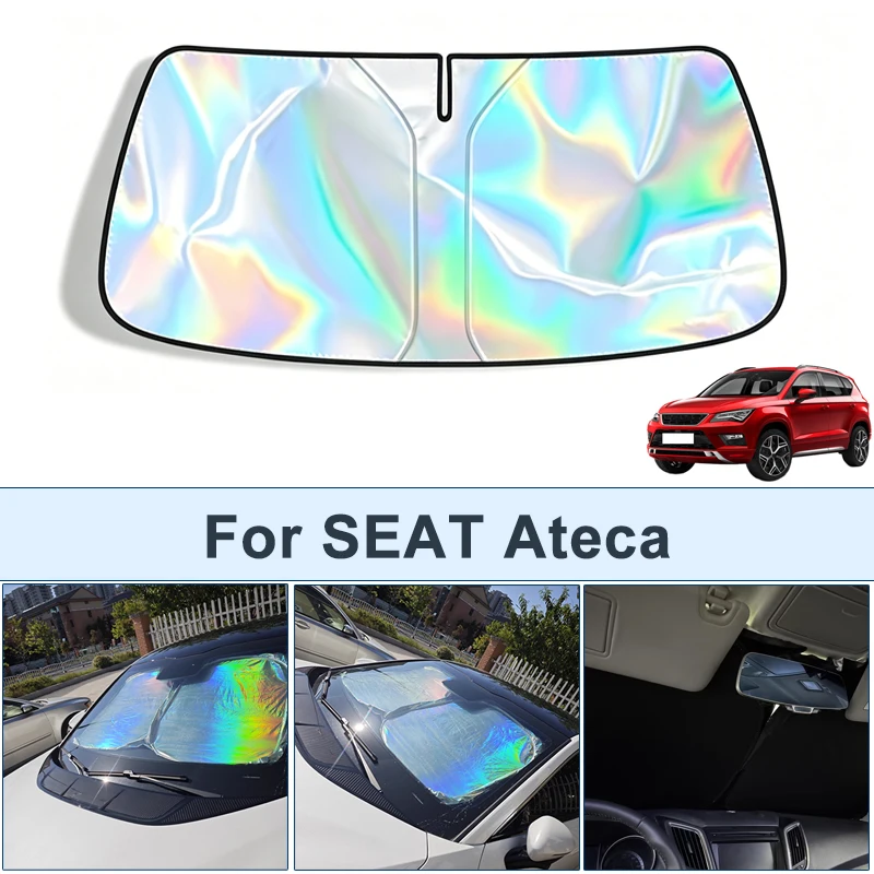 

Foldable Front Windshield Sun Shade For SEAT Ateca UV Reflective Sun Protection Cover Car Interior Accessories