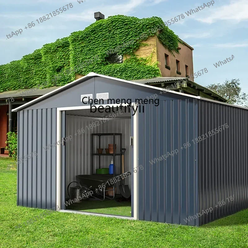 ss7486 SSOutdoor tin house garden courtyard roof yard temporary storage tool storage roomNew Light Luxury