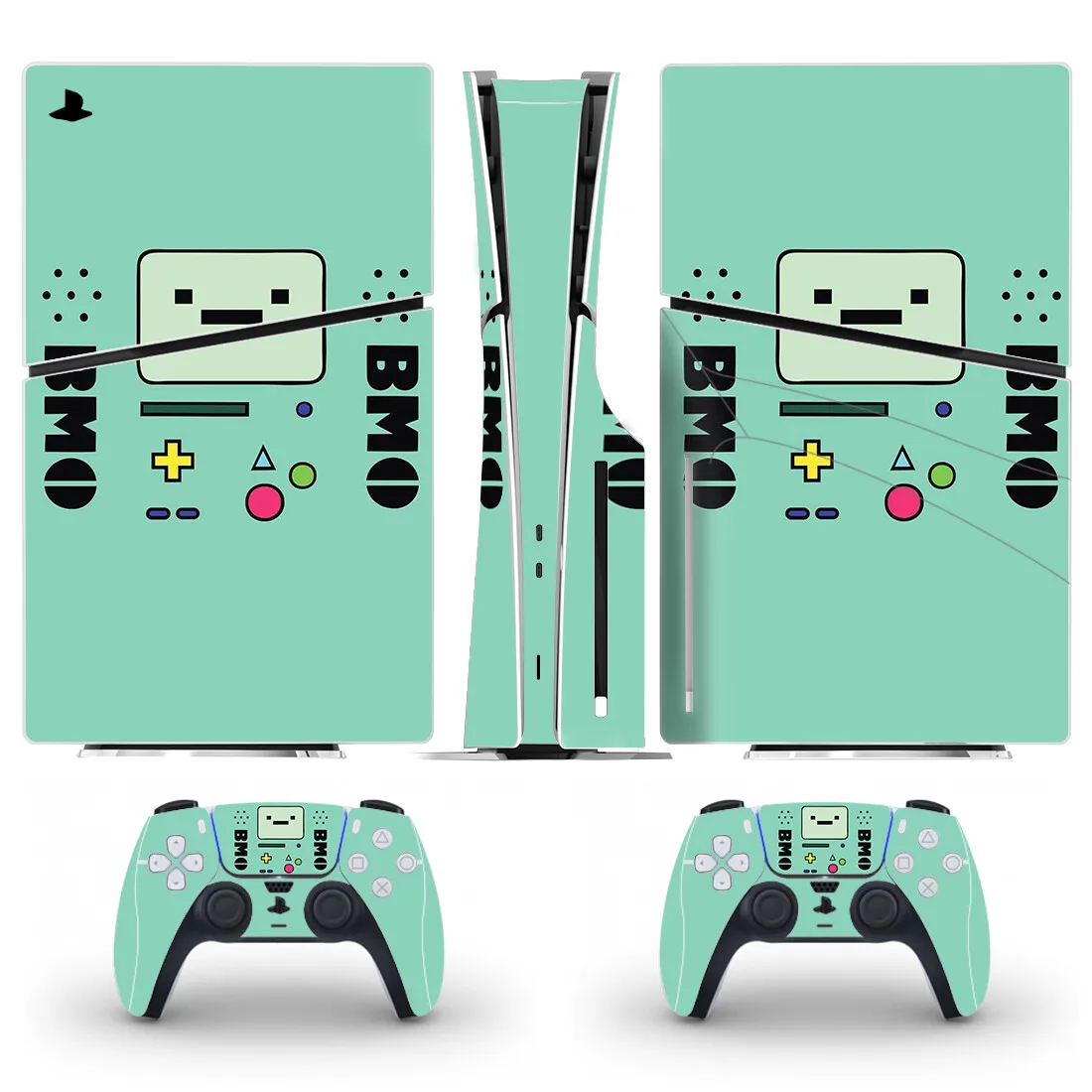 BMO Robert New PS5 Slim Disc Skin Sticker Decal Cover for Console Controller PS5 Slim Disk Skin Sticker Vinyl