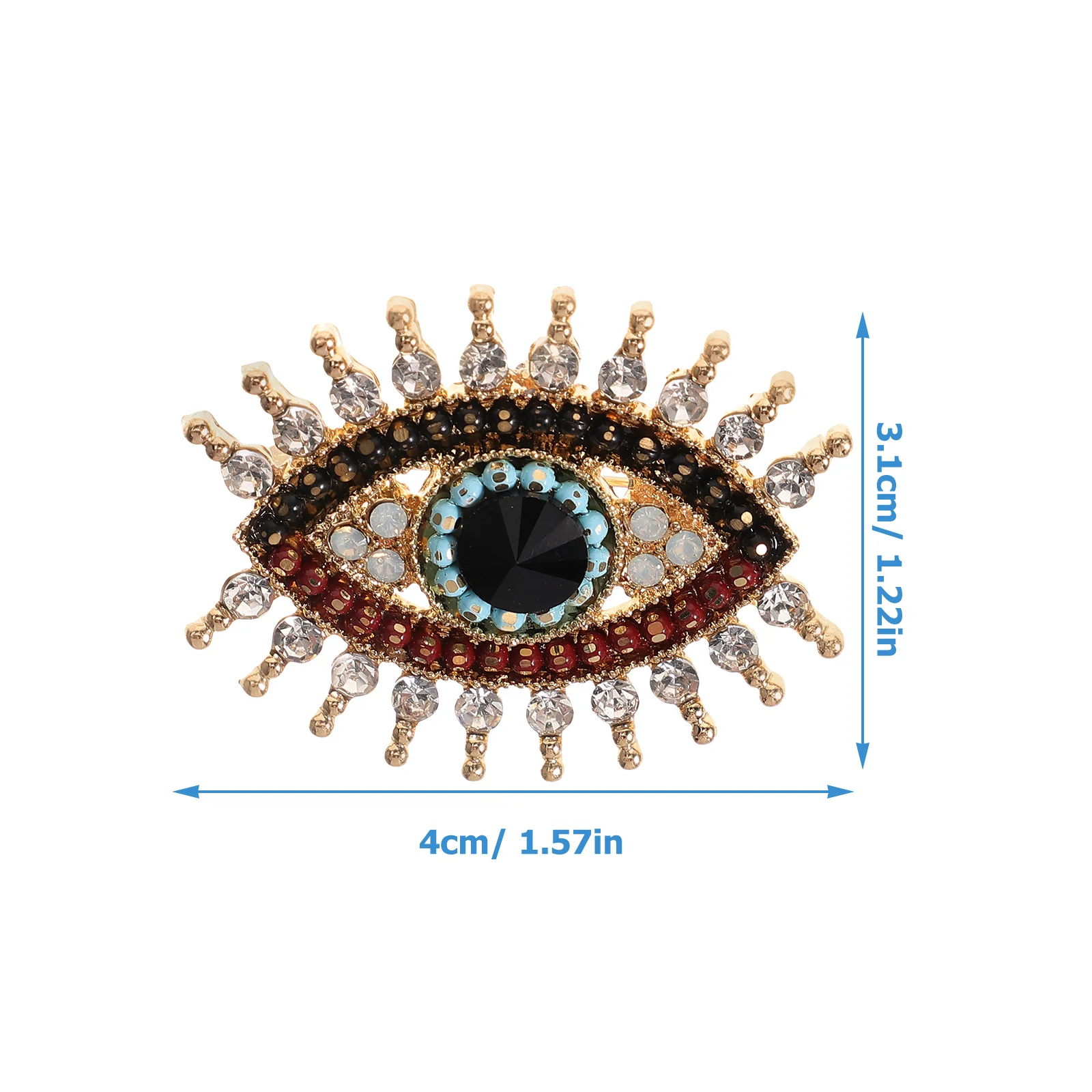 Bride Pin Brooch Rhinestone Portable Coat Fashion Eye Alloy Decorative Scarf Miss