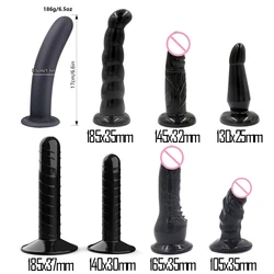 Soft Anus Plug Realistic Enorme Female TPR Penis Head Strap On Dildos Replacement Anal Sex Toys