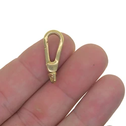 2pcs 1 inch 26 mm Korea simple Solid Brass Pocket Watch Swivel Clip Chain spring Snap Hook Buckle pearl chain DIY links
