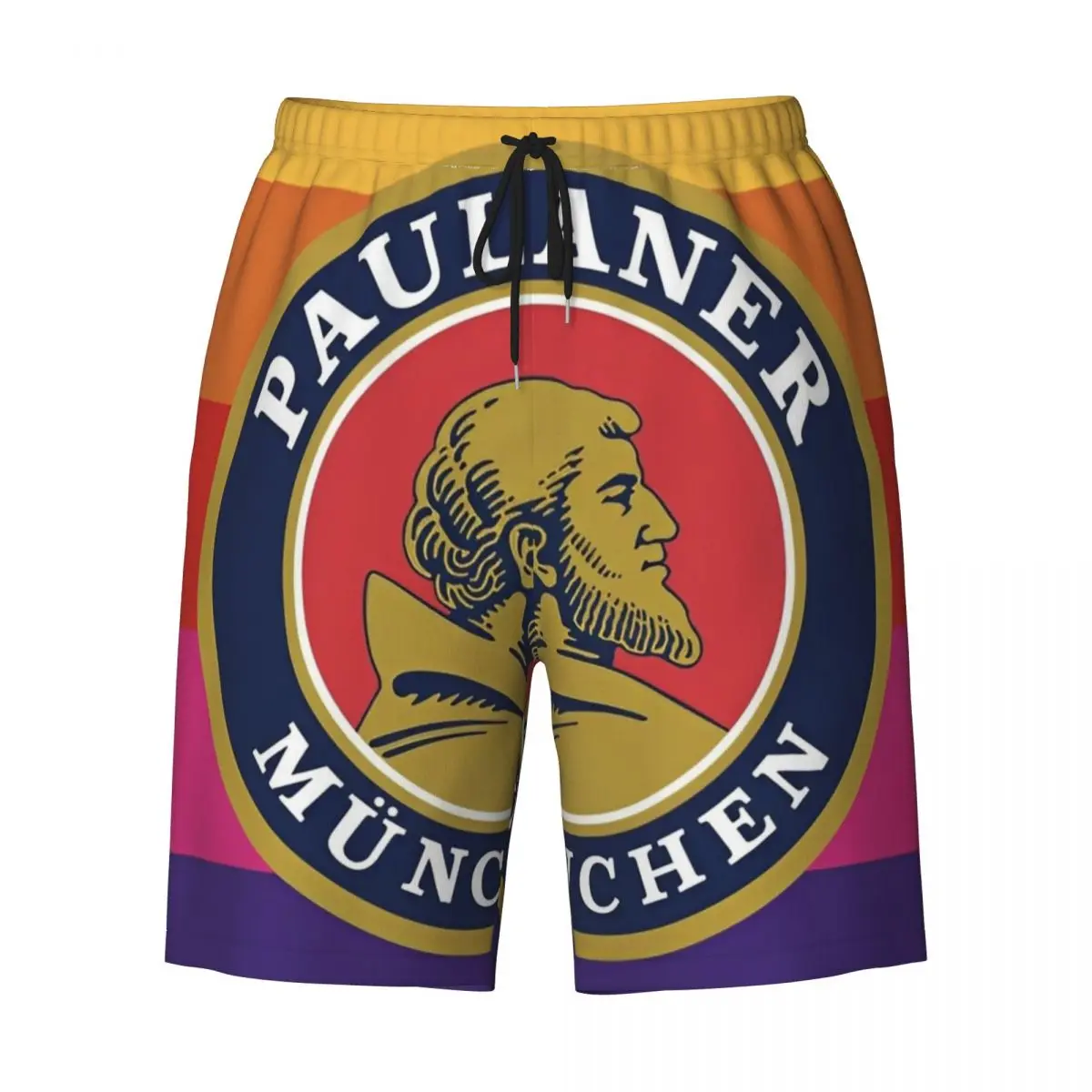 الرجال مجلس السراويل Paulaner Spezi أنيق سراويل للسباحة ألمانيا الصودا شرب مريحة تشغيل تصفح مجلس كبير الحجم سراويل قصيرة