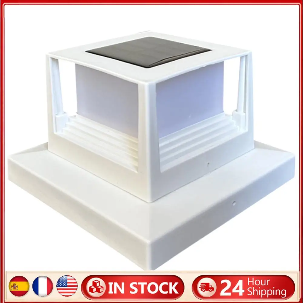 

Solar Post Lights Waterproof Fence Light Solar Post Cap Lights Deck Post Cap Light Outdoor Lights for Deck Patio Garden Decor