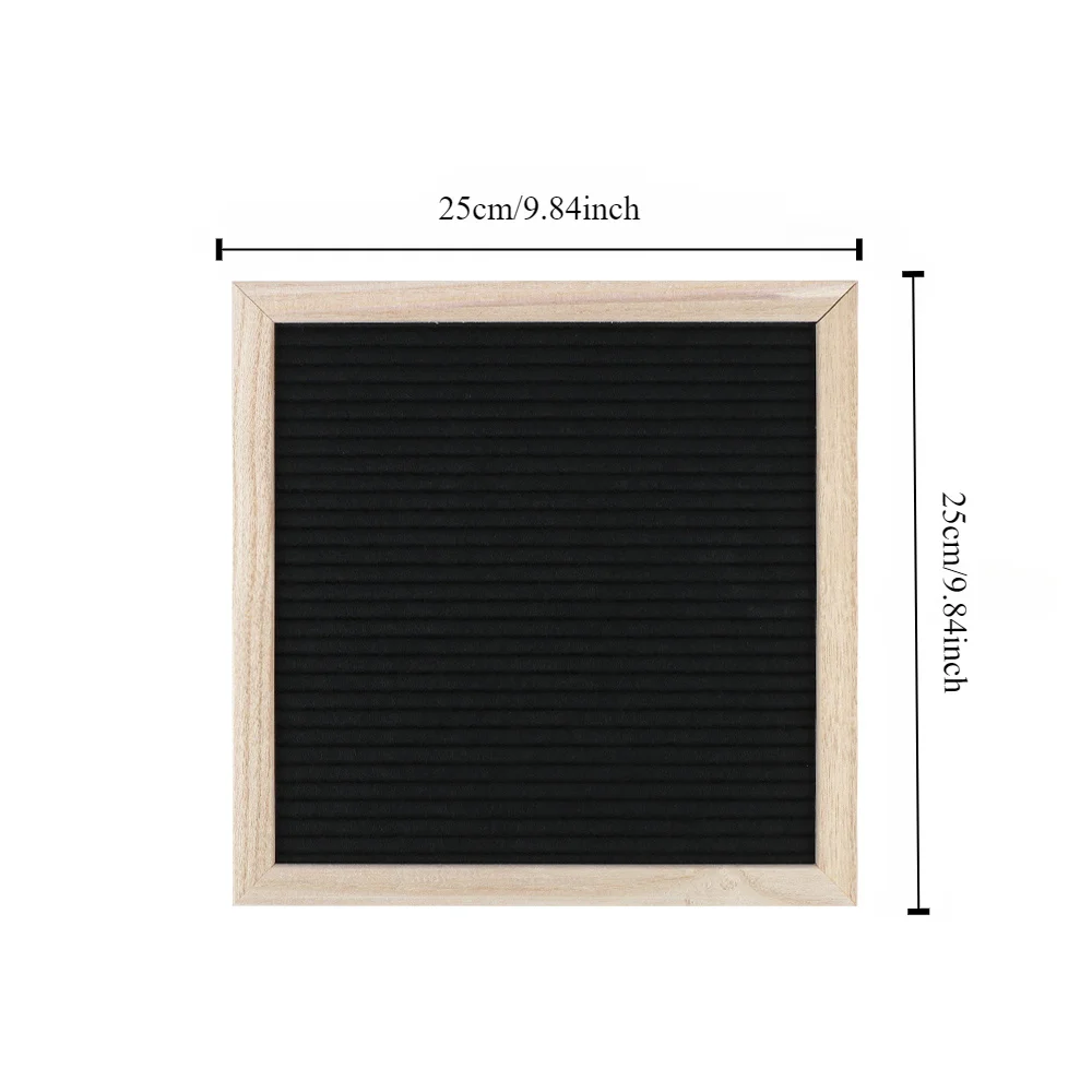 オーク材の木製メッセージボード,家の装飾,壁の装飾,フェルト文字のボード,メッセージと情報,460文字,10x10インチ