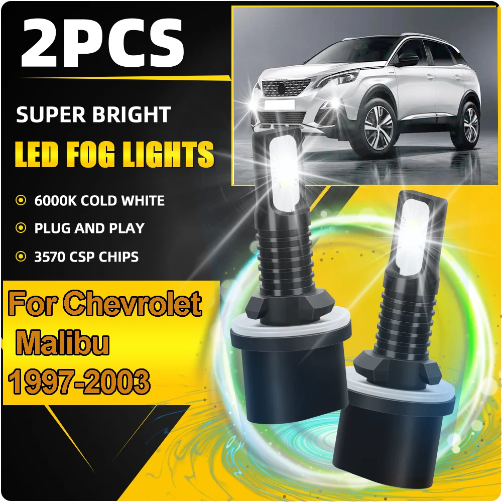 

20000LM High Power LED 880 Car Fog Light Canbus Super Bright 6000K Auot Fog Lamps For Chevrolet Malibu 1997-2000 2001 2002 2003