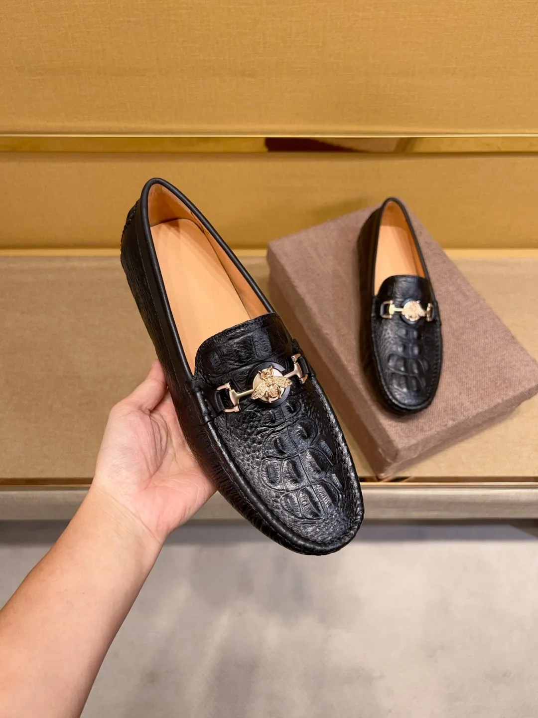 

Men's genuine leather loafers - classic for formal events, suitable for business and casual wear, comfortable breathable lea