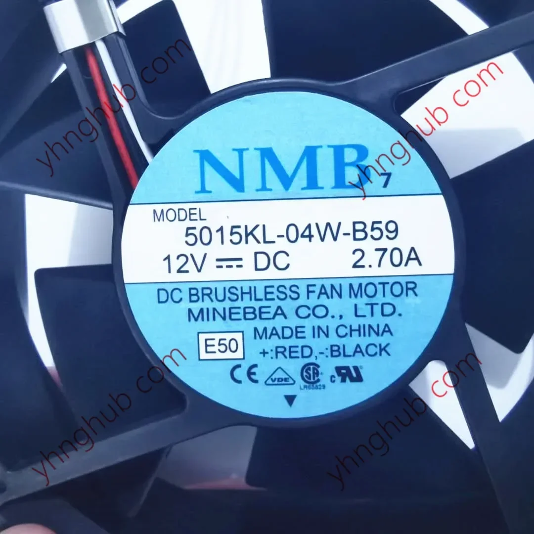 

NMB-MAT 5015KL-04W-B59 E50 DC 12 В 1,0 Вт 3-проводной 127X127X38 мм Вентилятор охлаждения сервера