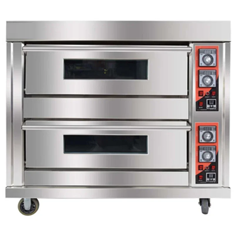 เตาอบเชิงพาณิชย์แก๊สไฟฟ้าเค้กขนมปังพิซซ่าอบขนาดใหญ่ความจุ 220 V/380 V เตาอบไฟฟ้า