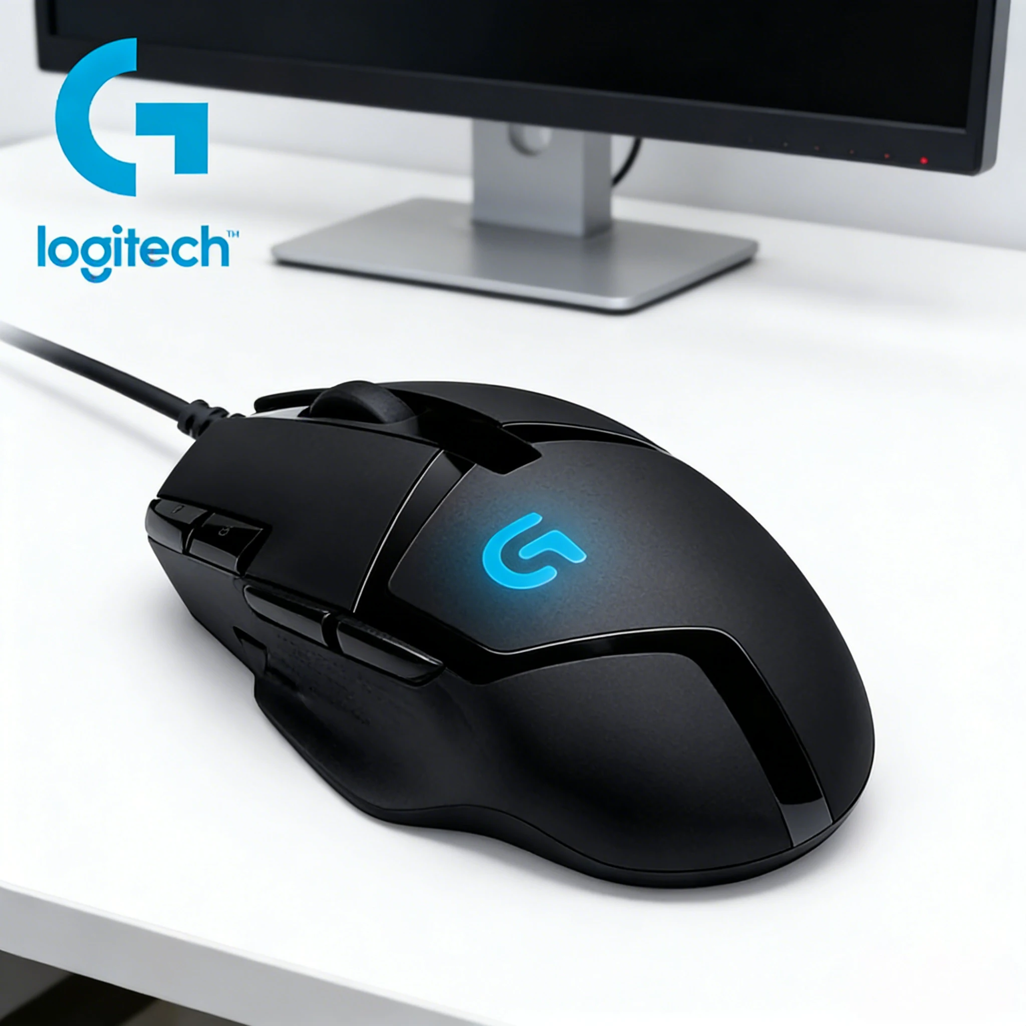 

Оригинальная игровая мышь Logitech G402 с механическими кнопками, оснащенная 8 программируемыми кнопками, и беспроводная офисная мышь M350.