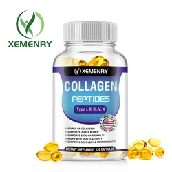 Collagen Peptides Capsules - Help Skin Shine and Nourish Healthy Skin Hair, Nails and Joint Support