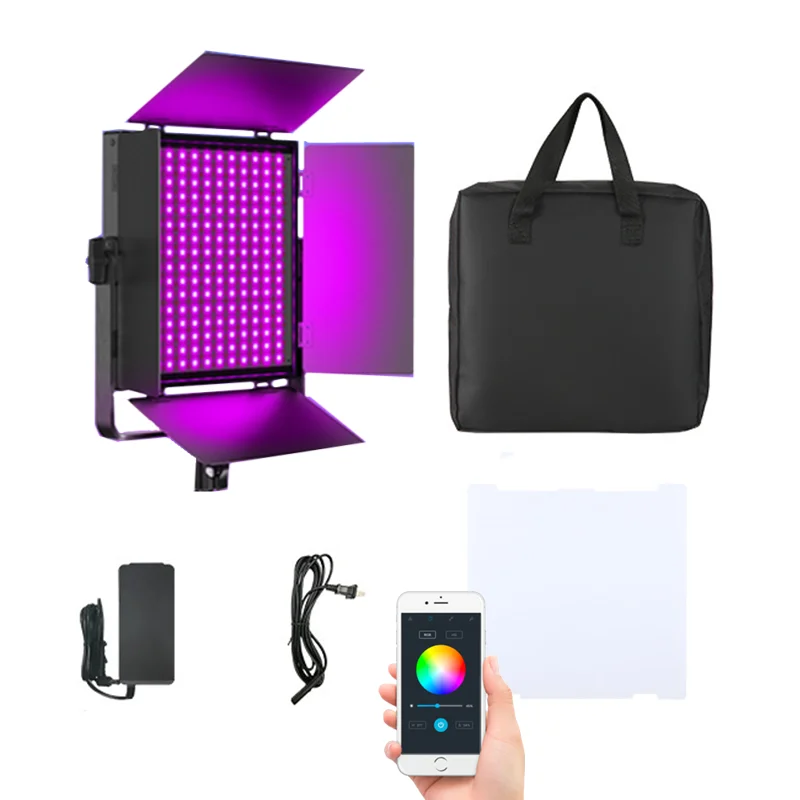 

LituFoto 60 Вт App Control High CRI Creative RGB Movie Film Vlog Video Studio Light Live Stream Фотографическое освещение для камеры