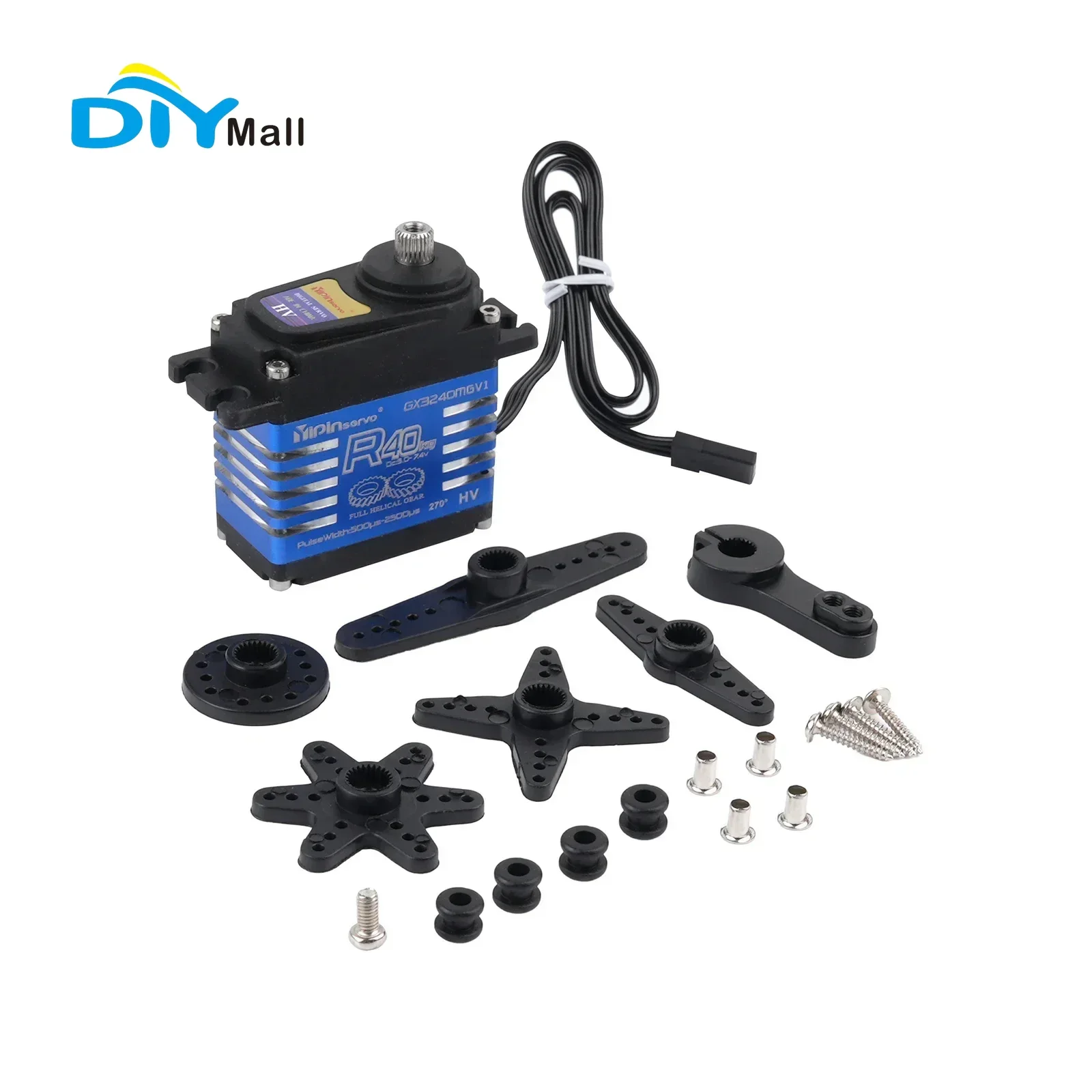 YP3240SMG 40KG High Torque Digital Servo Motor 180/270° 360° Continuous Rotation for RC Crawler TRX6 SCX10 1:8 1:10 Scale