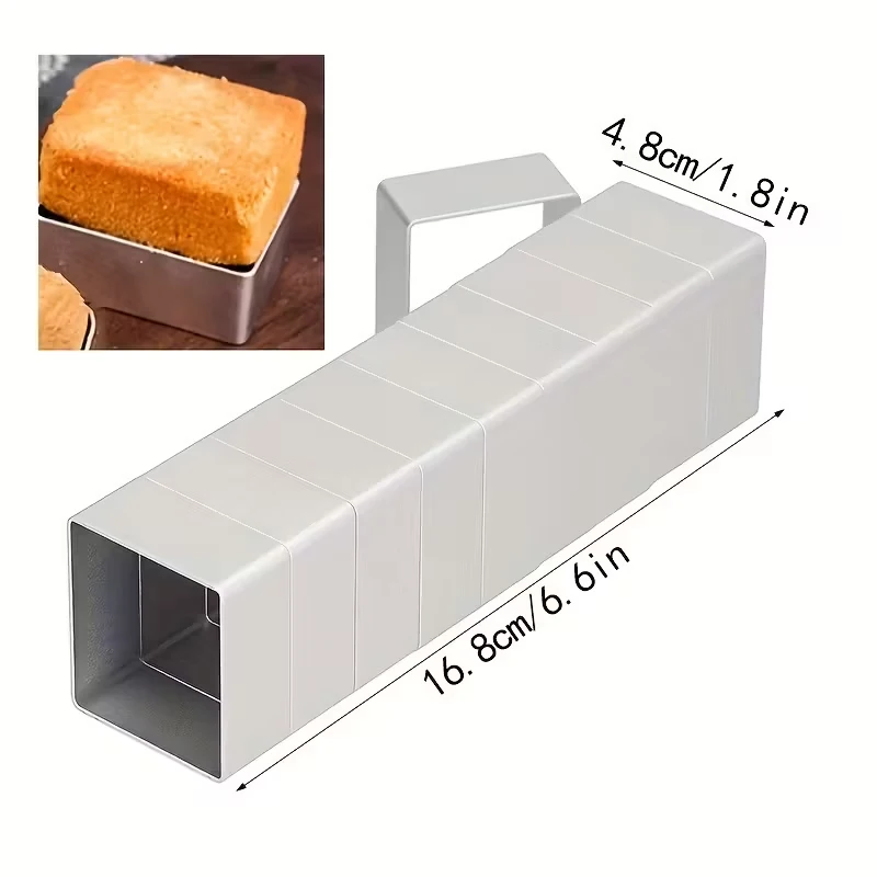 10pcs Pineapple Tart Mold Set Square Shape Cookie Baking Cutter with Presser Premium Aluminum Alloy Dessert Baking Tool Set