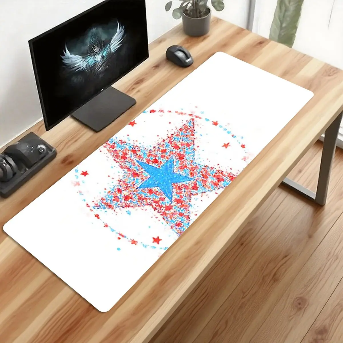 لوحة مكتب ماوس PVC ملونة لافتة للنظر للمكتب والمنزل تعزز تجربة العمل والألعاب ومهرجانات أعياد الميلاد #1