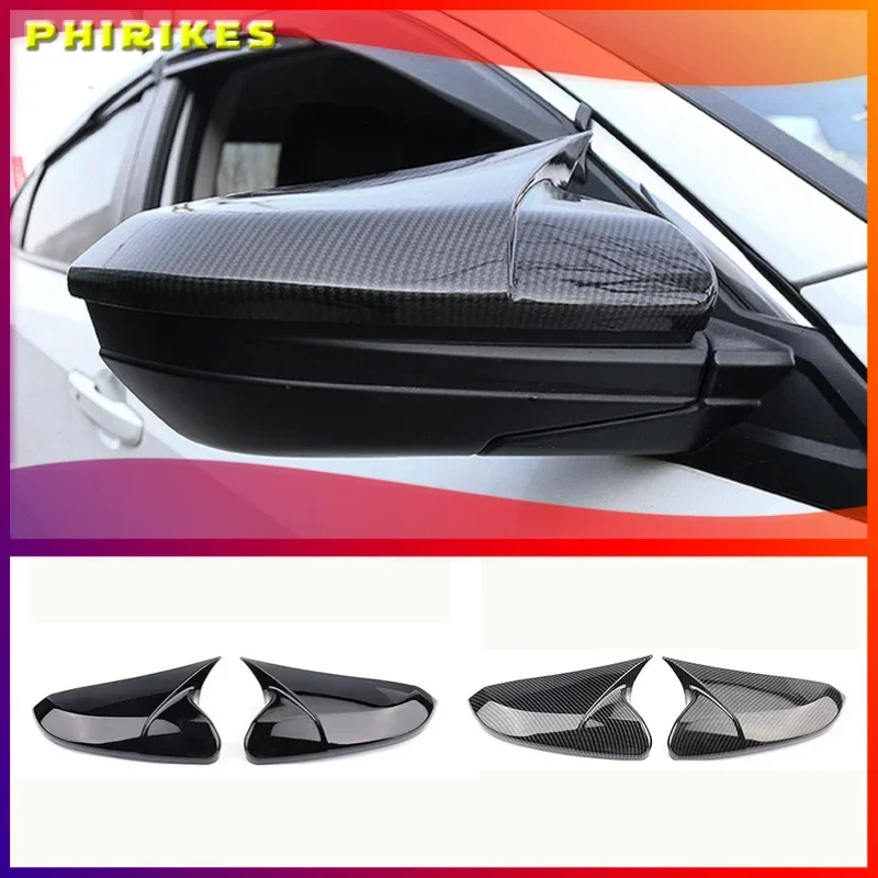 

Side Rearview Mirror Cap Wing Mirror Cover Fit For Honda Civic 2016 2017 2018 Car Accessories