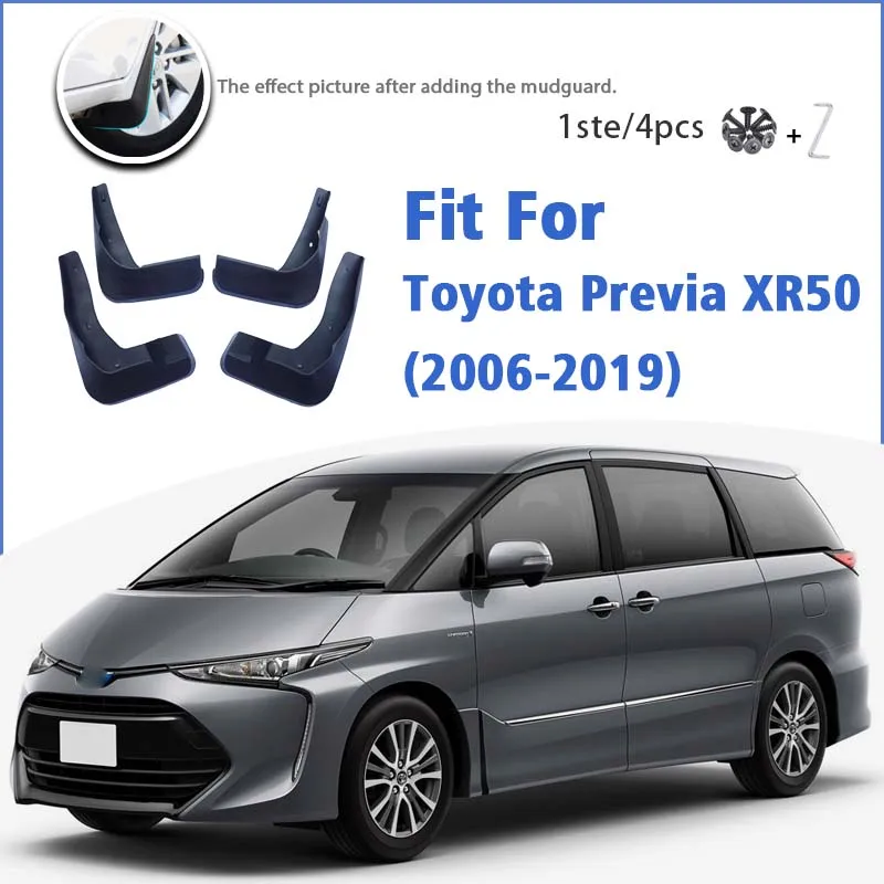 Mudguard For Toyota Previa XR50 2006-2019 Estima Tarago Mudflaps Mudguards Car Accessories Auto Styline Splash Guard Fender 2015