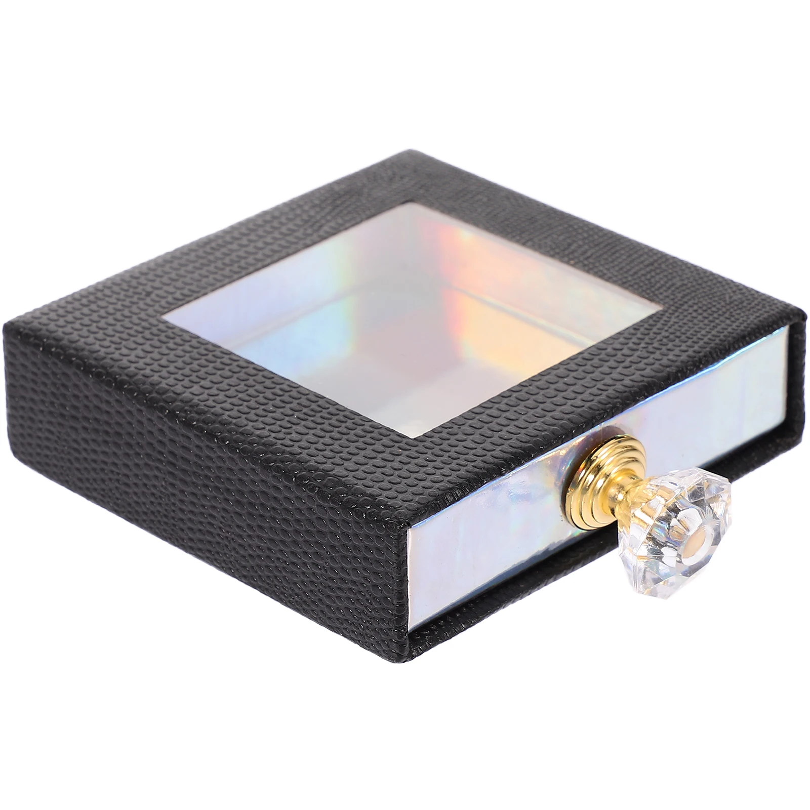 

Square Window Drawer Eyelash Packaging Box Handle False Lashes ganizer Case Storage Protection CardboardEyelashBox