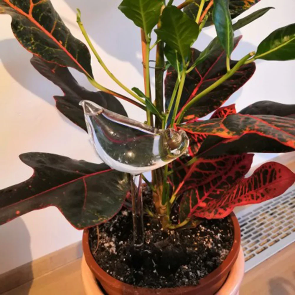 1-10 قطعة نظام الري بالتنقيط التلقائي شكل الطيور الذاتي سقي النباتات سقي لمبات لحديقة زهرة النباتات أجهزة الري