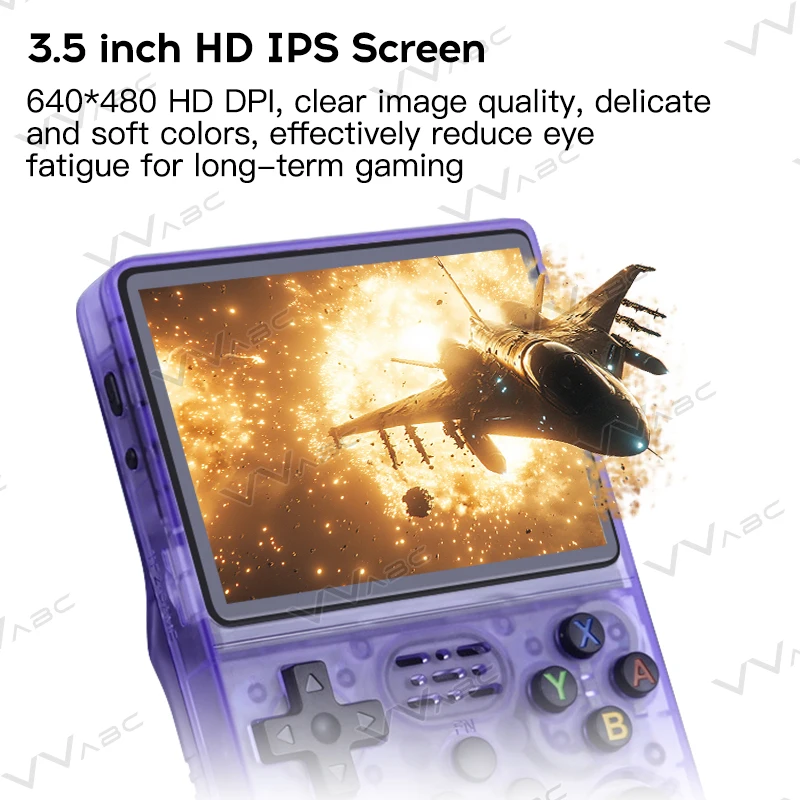 휴대용 게임 콘솔 레트로 클래식 게임, PS1/FC/GBA/NDS/PSP용 사전 설치, 3.5 인치 IPS 화면, 64GB, 128GB, 어린이 선물