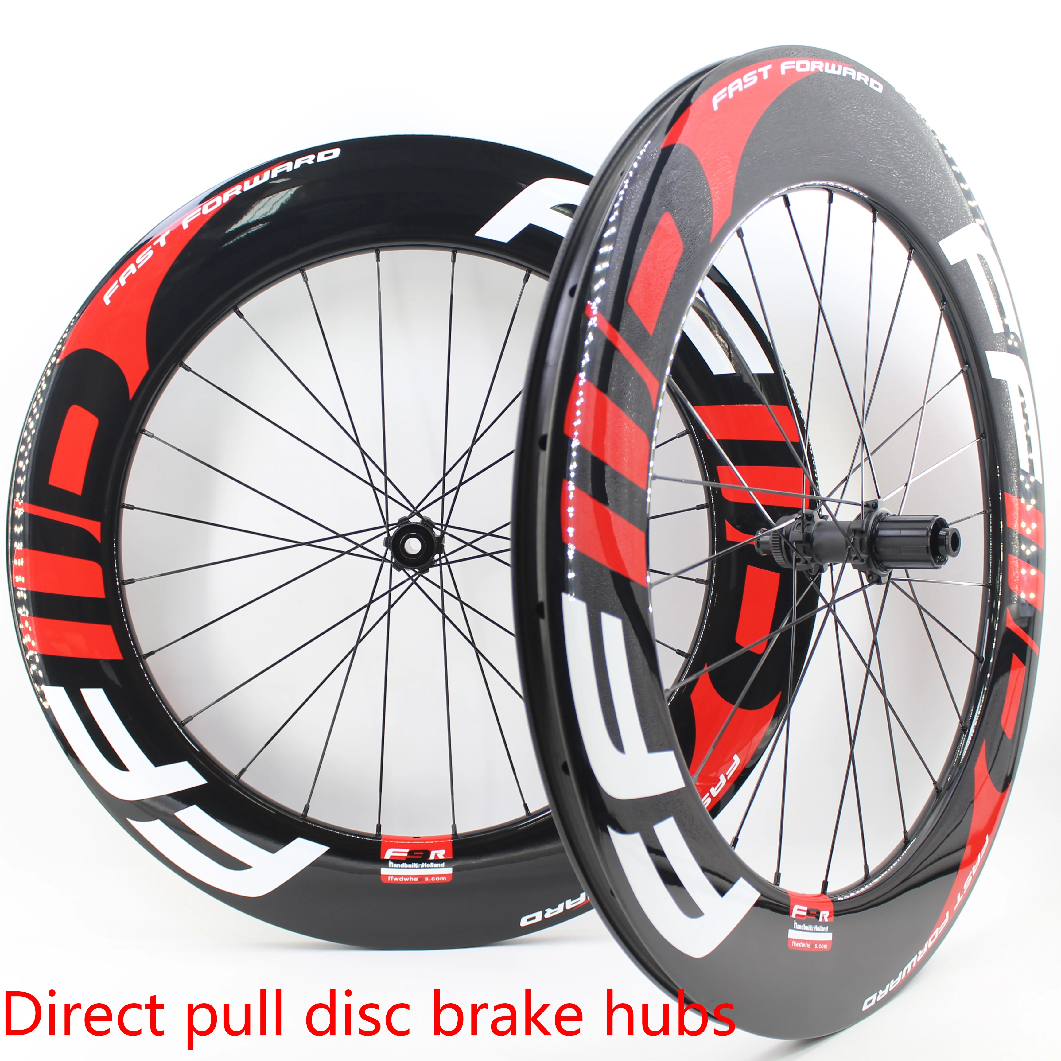 Nowy zestaw kół rowerowych z włókna węglowego 700C do rowerów szosowych z blokadą środkową osi przelotowej Bezdętkowy hamulec tarczowy Tubular Clincher Tubeless Rim
