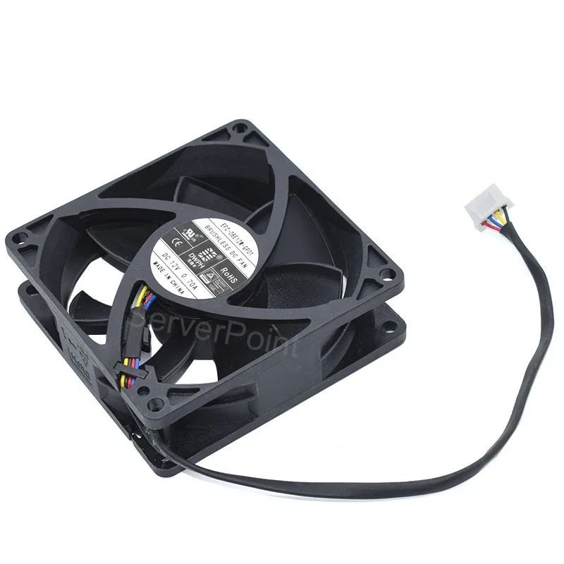 

EFC-08E12W-GP01 12V 0.70A 8025 80*80*25mm 4 wires cooling fan NEW