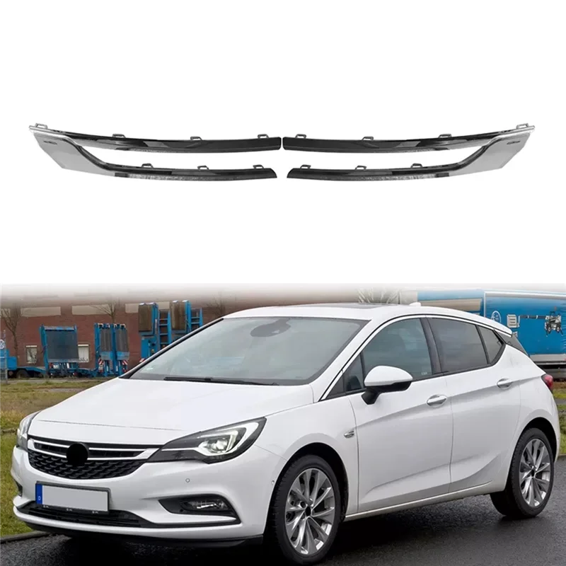 For VAUXHALL OPEL ASTRA (K) 2015-2020 Front Chrome Bumper Radiator Grille Trim 13423641