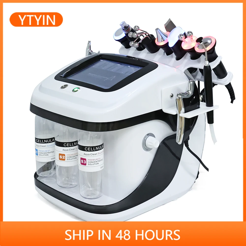 

YTYINPortable 10 In 1 Small Bubble Hydro Aqua Peel Beauty Facial Hine Microdermabrasion Hydrodermabrasion Hydrofacys