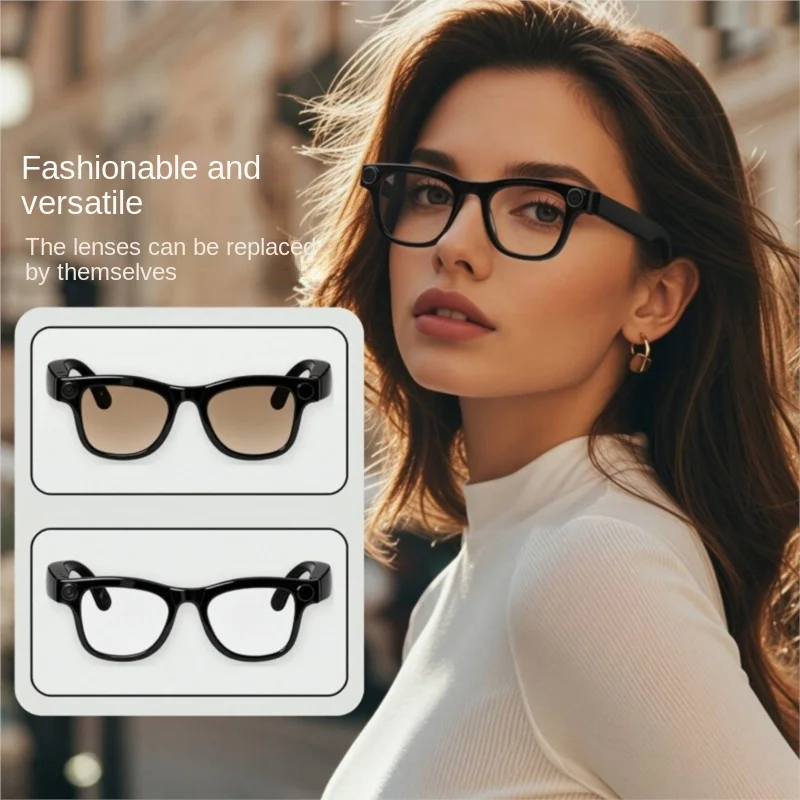 AI Smart Glasses With Detachable Battery Magnetic Suction Fully Automatic Power On/off Camera Bluetooth Translation New Hot 2026