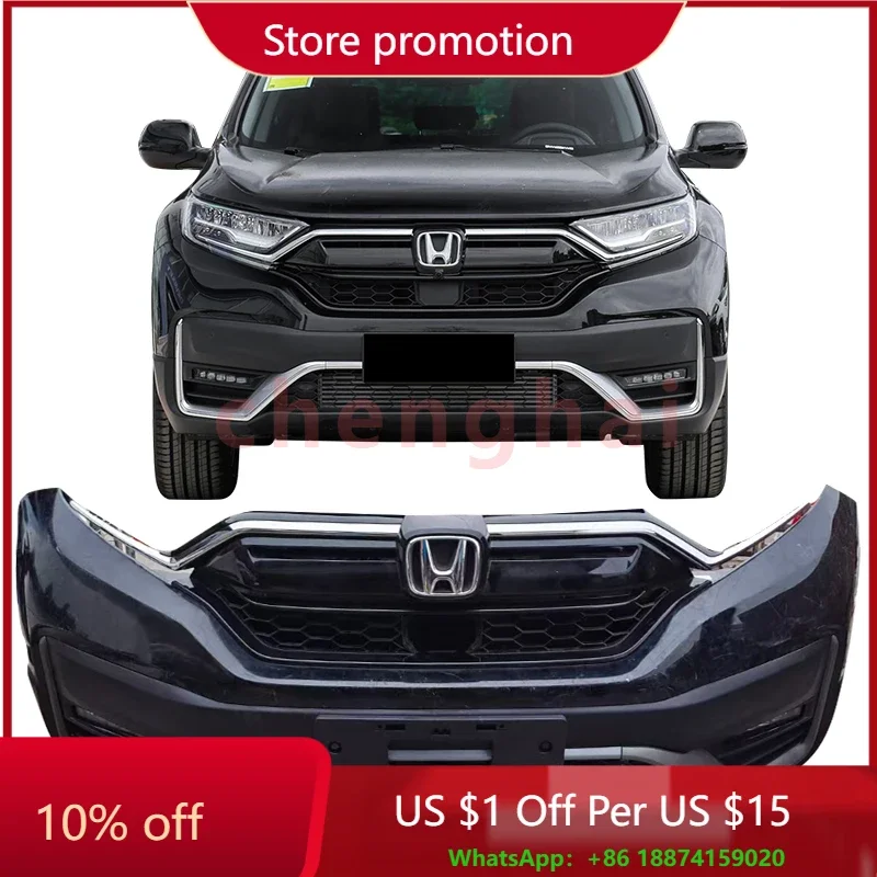 front bumper for honda crv body kit accessories 2016 2017 2018 2019 Upgrade 2020 2021 2022 Headlight parts