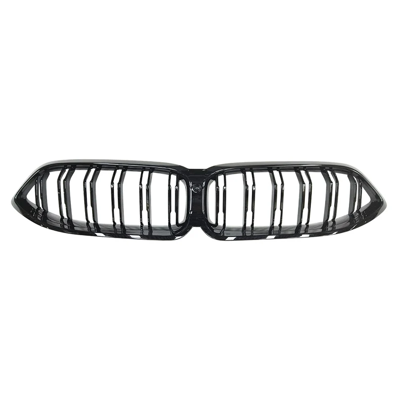 

8 серии 2023+ G15 G14 G16 ABS Piano Black Передняя решетка с 2 лопастями для почек Двойная глянцевая черная передняя решетка G15 для BMW