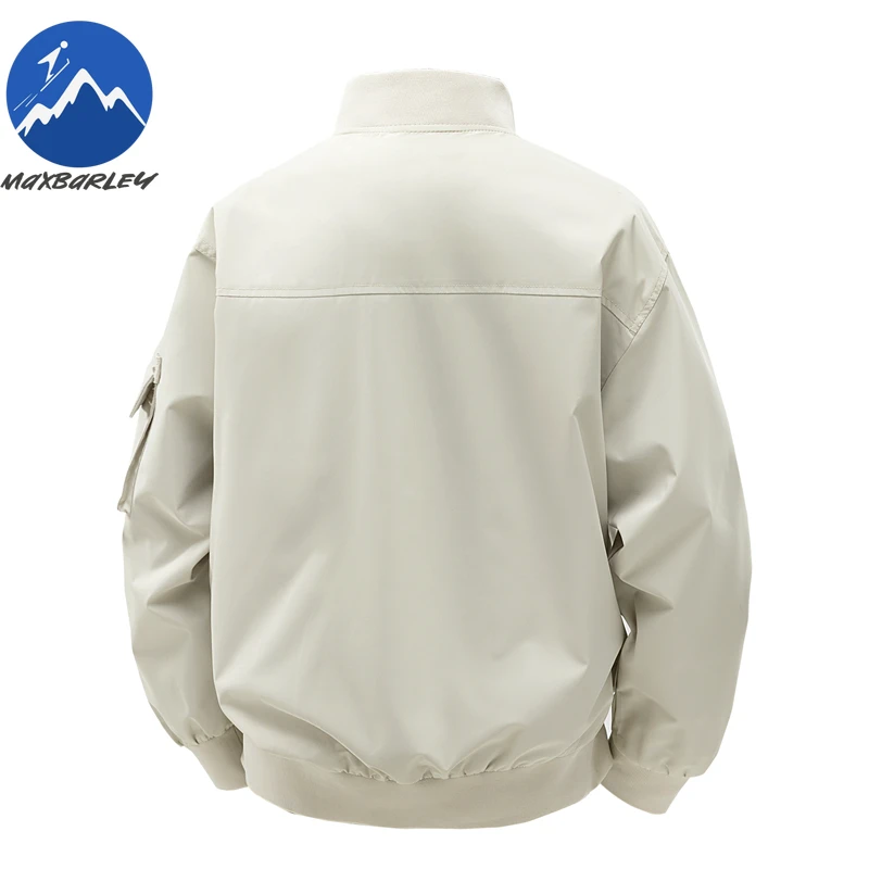 Maxbarley Brand Baseball Jacket Men 2025 Autumn Fashion Casual Multi-Pocket Windproof Coat Normcorers Working Jackets