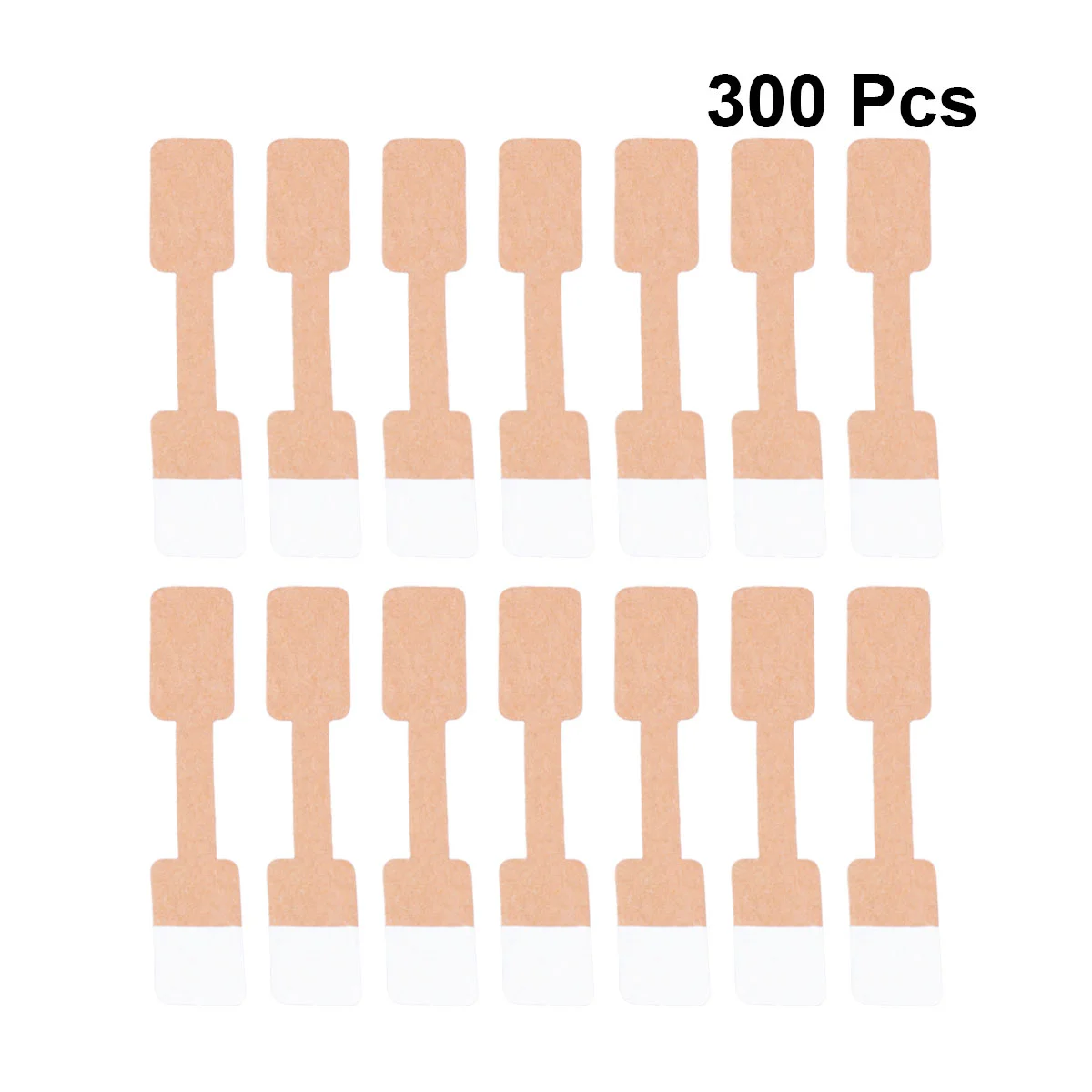 300 Pcs The Ring Jewelry Keyring Price Tags Rings Necklace Name Sticker Kraft Paper Display Hanging White