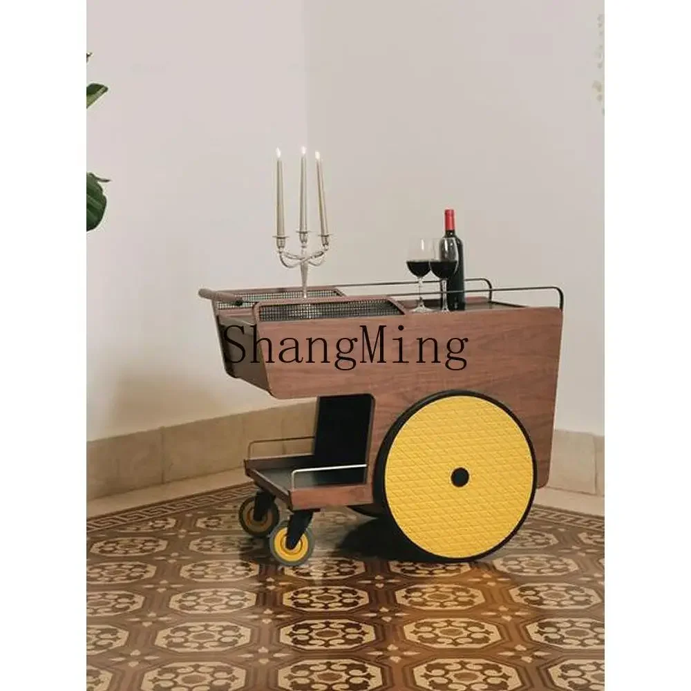 

CL Home High Value Dining Cart High-end Club Red Wine Silent Snack Cart Model Room KTV Display Dessert Cabinet