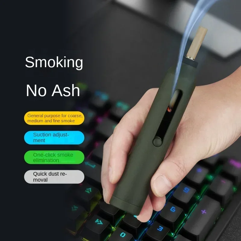 GL621 Lazy Cigarette Holder Cannot Lose Ash Artifact USB Environmental Protection Cigarette Set Portable Ashtray Wholesale