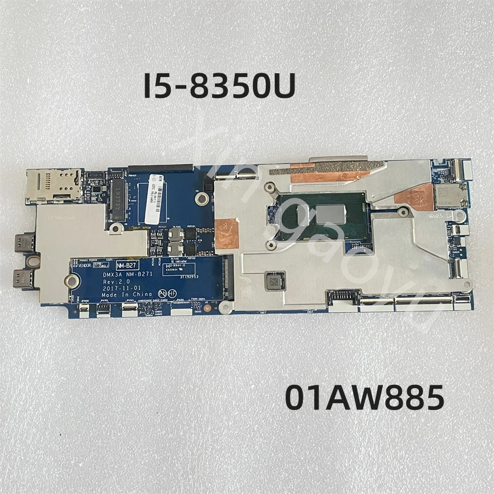 Original For Lenovo ThinkPad X1 Tablet Evo Motherboard SR3L9 I5-8350U CPU UHD 620 8G RAM 01AW885 DMX3A NM-B271