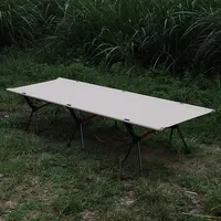 190cm Portable Folding Bed chair Camping Ultralight Aluminum Alloy Sleeping Cot for Outdoor Hiking Travel lounge bed chair