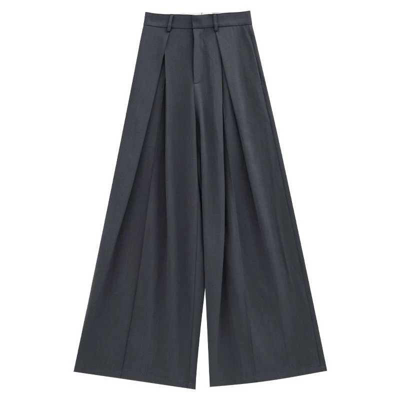 Pantalon à jambes larges pour femmes, Streetwear, Vintage coréen, taille haute, droit, esthétique Y2K, Harajuku, Baggy noir assorti avec tout